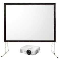 Hire Fast Fold Screen with Data Projector Hire (2.4 x 1.8m)